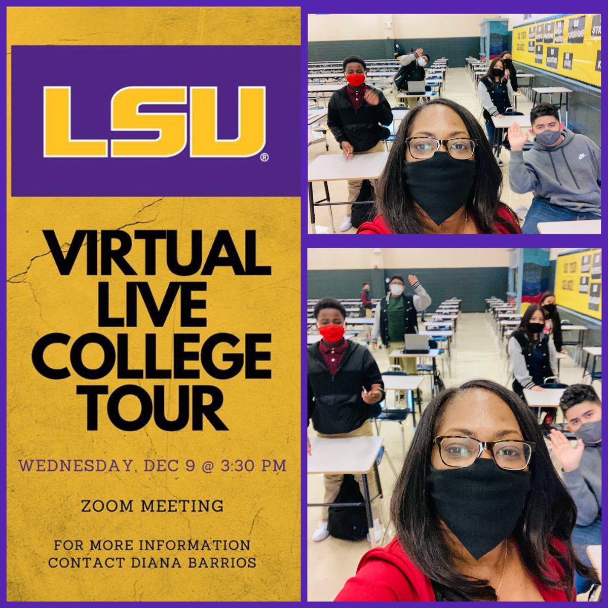 TrinaLowery11's tweet photo. Project Explore Edison had a fun Cohort Meeting before our Virtual Live College Tour with LSU!!
@HISD_ProjectEx
@edison_school @GlendaNombrano @LopezprinciPAL https://t.co/eFFUzGRI7G