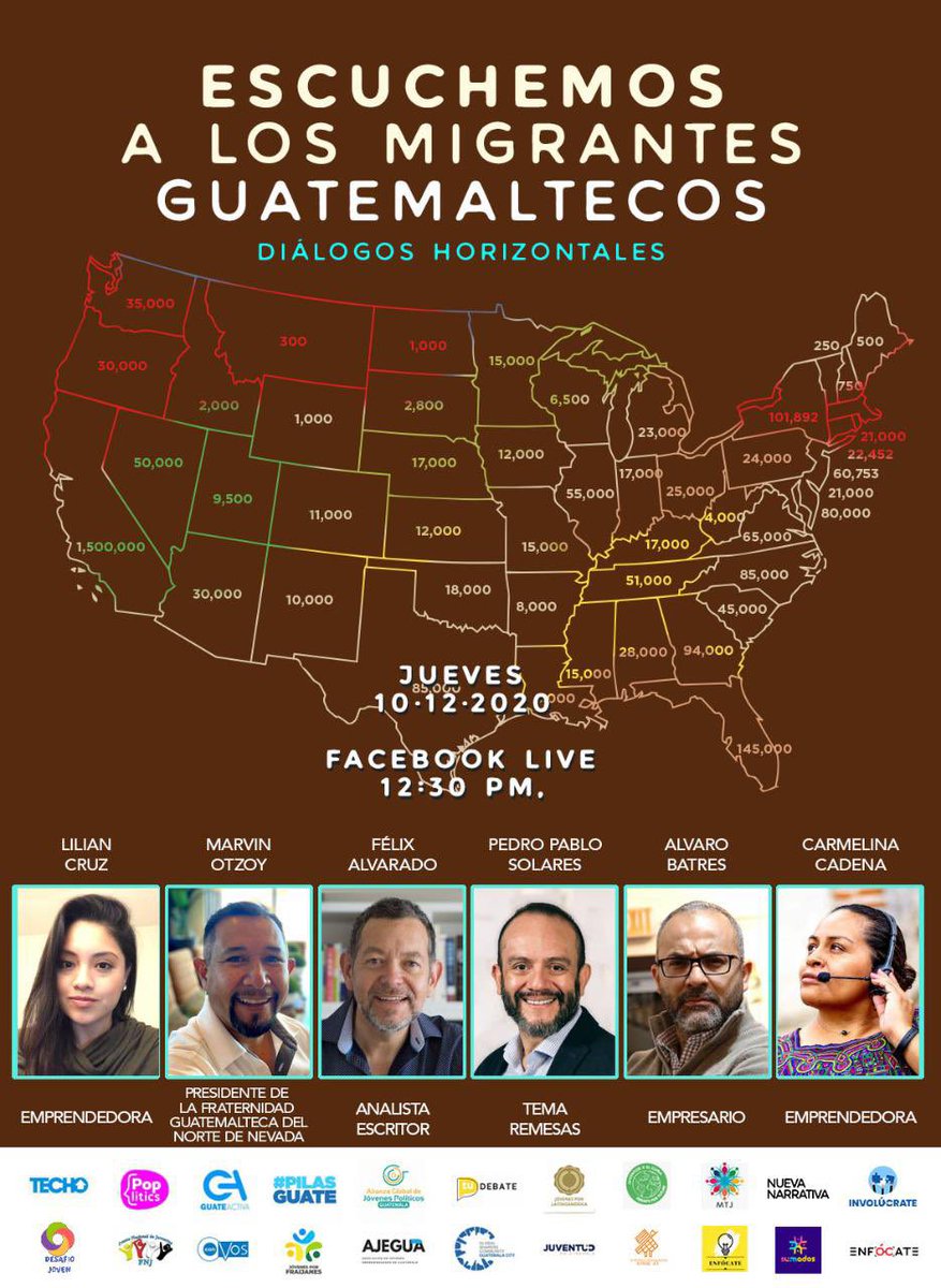 tudebatedigital's tweet photo. Hoy es el turno de #EscucharGuatemala a través de sus migrantes 

Acompáñanos por facebook live a las 12:30 https://t.co/kHYTEy19nZ