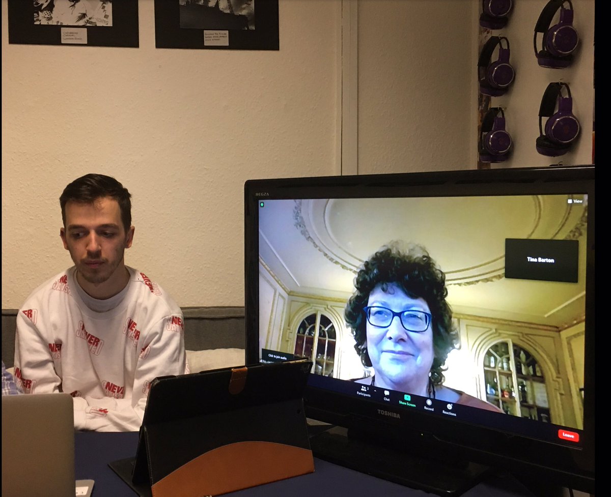 wotspace's tweet photo. Its one of our #WOTBoxHeritage reporters... Carl interviewing @roskerslake from the @HeritageFundUK for our special 4hour ‘Heritage’ Newsroom today, @Y_Heritage #KickTheDust @DocMediaCentre #DocEd find out more.... https://t.co/df75Q4bo7y https://t.co/QipHjZFNu8