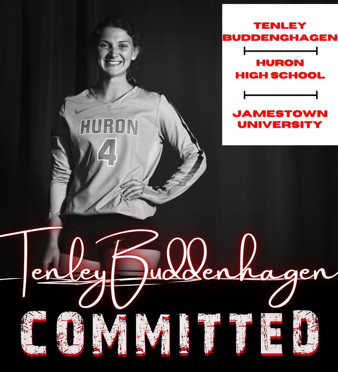 VBAdrenaline's tweet photo. **COMMIT ALERT** 2x AA All State and 2x #Future50Alumn @tenleybudd of @HuronTiger signs w @UJVolleyball Congrats on your decision! https://t.co/uJ8DJsHayL