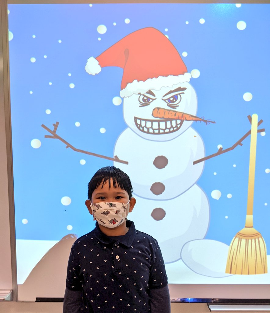 snbradley620's tweet photo. Do you want to build a snowman? Thanks to @jsolnekfrazier we got to grow out language skills talking about what parts to use and where to put them. #wearedegan https://t.co/mlE0f1us2I