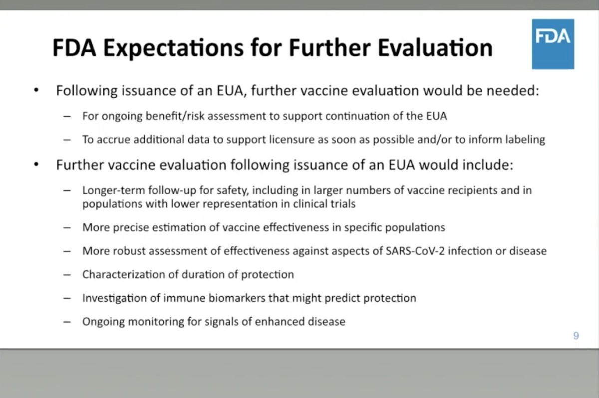 Here is the data they will want to continue to collect even after EUA.