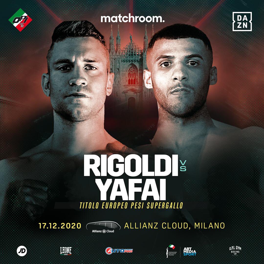 OpiSince82's tweet photo. Rigoldi vs Yafai
👑EBU Super Bantamweight Championship 12 Rounds
📆17/12/2020
📍Allianz Cloud
📺@DAZN_IT
@Matchroom_IT
@MatchroomBoxing
@LEONE1947
@JDSports
@FedPugilistica
#opisince82 #MilanoBoxingNight #automarketpro #DAZNboxeitaly #artmediasport #europeanboxingunion https://t.co/SVhopm3Lp6