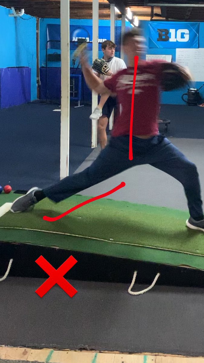 accepted and redirected by the front leg. The pelvis must rotate down the mound causing the knee to drive down as the head, rib cage, and pelvis stay stacked over the hip.  #Details