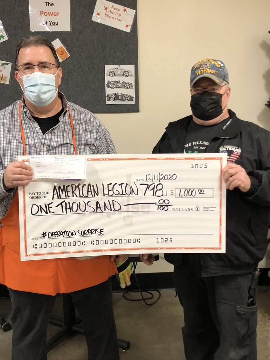 Giving back to our vets through Operation Surprise @staceymhd @timmack14 @homedepotfoundation <a href="/cOrapaLLo/">Carmen Orapallo</a> #d188strong