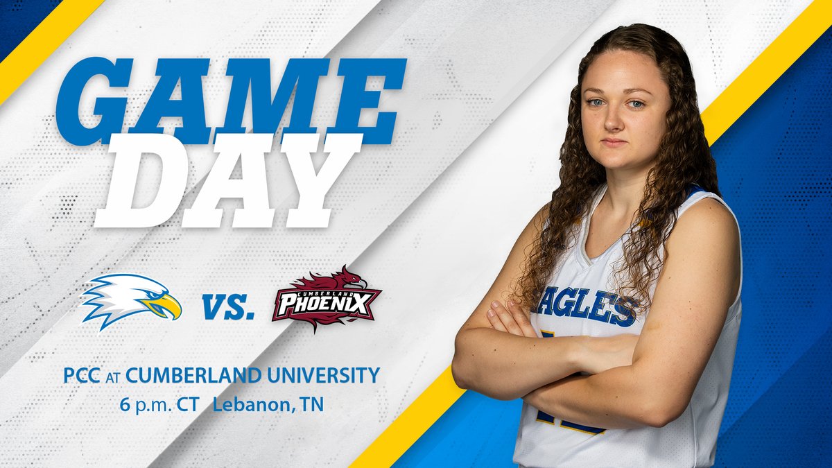 EaglesPCC's tweet photo. Game Day. Our Lady Eagles are headed to Tennessee to take on first-time opponent Cumberland University.

🕕 6:00 PM CT
📍 Lebanon, TN
🎥 https://t.co/hgI7u4P3Pf https://t.co/Iy8xIgKlzU
