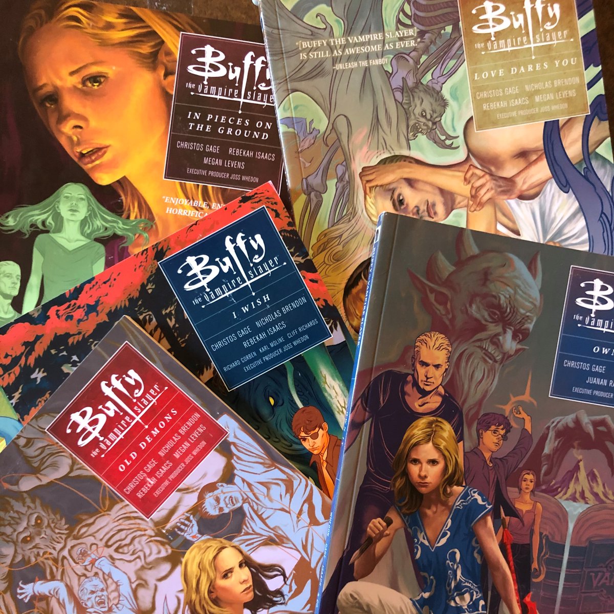 SupportSpike's tweet image. For Sale - Buffy the Vampire Slayer Season 10 Trade Paperbacks by Dark Horse Comics - Volumes 2 through 6 still available!

nickybrendon.com/product/buffy-…