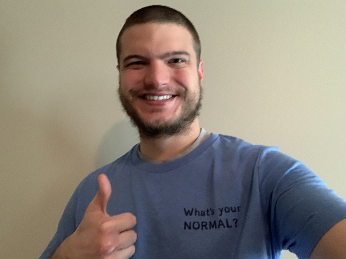 NormalIsnt_Real's tweet photo. What's Your Normal? Alex of @ResetADHD shows some love with his #normalisntreal t-shirt :) Thanks Alex!!!!! #adhd #whatsyournormal https://t.co/apmMO5cxNU