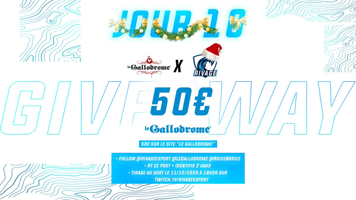 Jour 10 de ce #CalendrierDelAvent 🎁

Tente de gagner un bon d'achat de 50€ sur legallodrome.com 🐓
Un peu d'humour ça ne fait pas de mal ! 😂

Pour participer, il suffit de : 
- Follow @Rivageesport 🌊 <a href="/LeGallodrome/">Le Gallodrome</a> <a href="/BriceBBrice_/">BriceBBrice</a> 
- RT &amp; identifie 2 amis