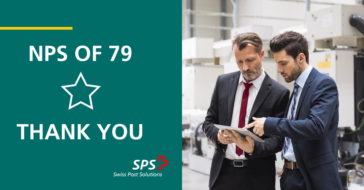 We reached another world class Net Promoter Score (#NPS) of 79 and are tremendously proud to deliver high quality support to our clients with great relevance to their current and future challenges. okt.to/YmOyj7
#DigitalTransformation #customersatisfaction @SPSGlobal