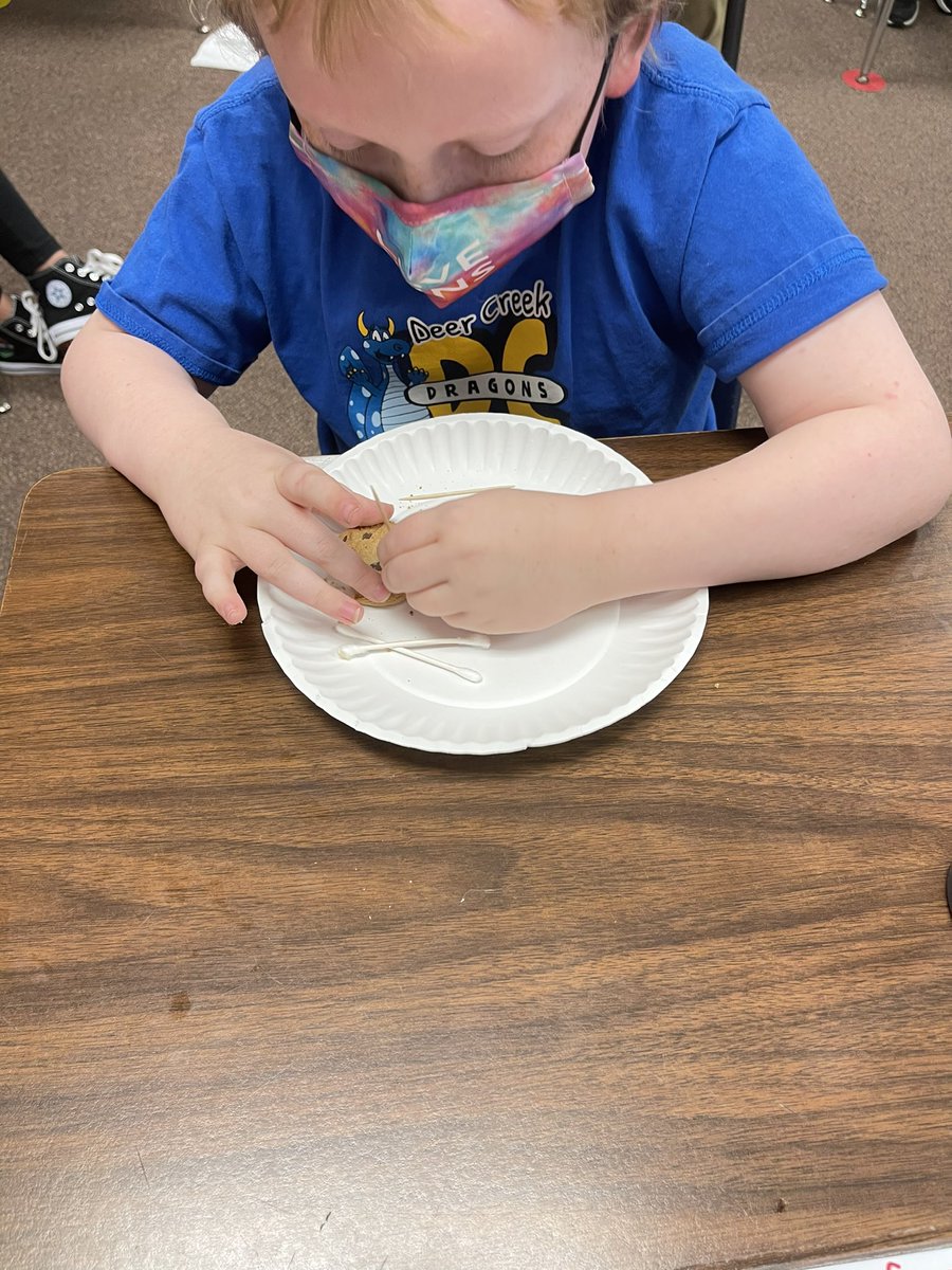 CurleeKailey's tweet image. Today we used weathering to break down our “rocks” to form sediment. We also saw how erosion moves the sediment. #CISDScienceRocks