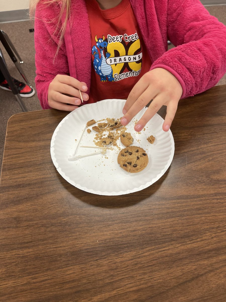 CurleeKailey's tweet image. Today we used weathering to break down our “rocks” to form sediment. We also saw how erosion moves the sediment. #CISDScienceRocks
