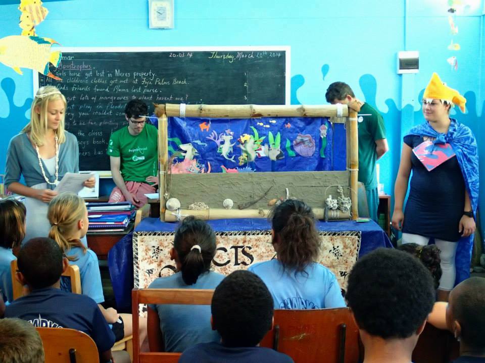 These are some older students you who used the cutouts to write a puppet show -- which they performed for younger students

<a href="/TheSharkStanley/">Shark Stanley</a> 
#SharkStanley