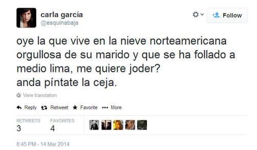Pero Carlita <a href="/esquinabaja/">Carla García B 💚</a> a ti no se  te critica por ser mujer, por cómo te vistes o si tu cabello es lacio o tus ojos verdes.
A ti te critican porque defiendes un partido de ladrones y corruptos. Y si alguien denigra a mujeres por serlo esa has sido tú, no seas tan sinvergüenza.