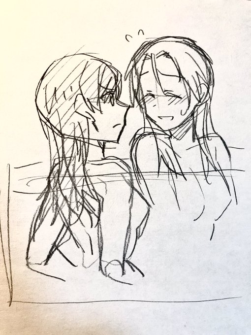 あとこれはシャワーブースに入ってくる姉の下書きです 