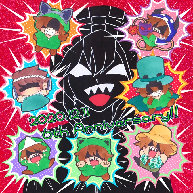 ゾムさん6周年おめでとうございます～??
これからも応援しております?

#ゾム6周年記念祭 
#脅威6周年記念祭 