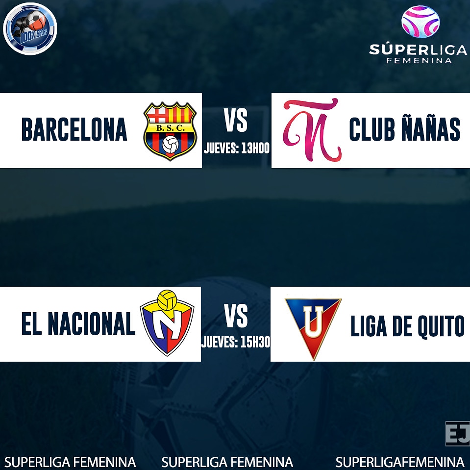100Sports4's tweet photo. HOY SE DEFINEN LAS FINALISTAS
.
.
https://t.co/yeDXQumqjK
.
.
#100xcientosports #BarcelonaFemenino #ClubÑañas #ElNacionalFemenino #LigaFemenino #SLF #SLFDirectv #SuperLigaFemenina https://t.co/bfFrp2PlYH