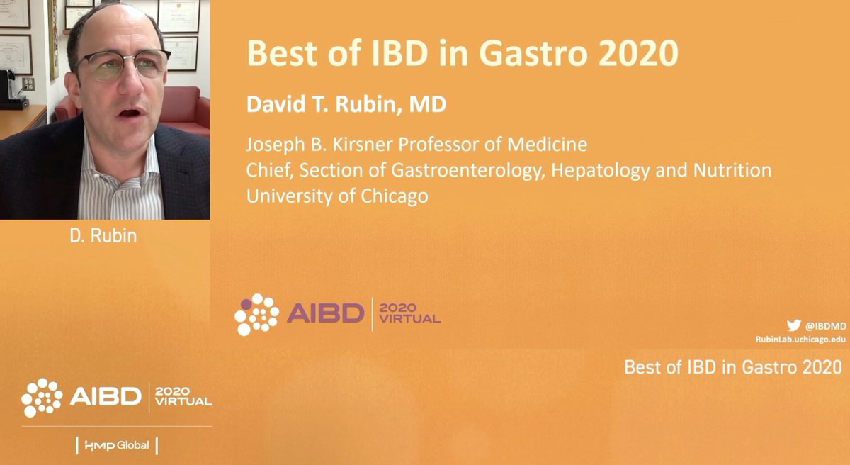 Starting day 2 of #AIBD2020 with @IBDMD, hearing about the best of #IBD published in @AGA_Gastro through 2020! @CCYANetwork