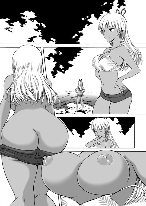 やすりちゃん合同に描いた文字なし4p漫画です。18禁なので生誕祭タグはなしで。#アリスギアお絵かき 