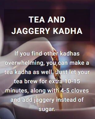 Tea and Jaggery Kadha