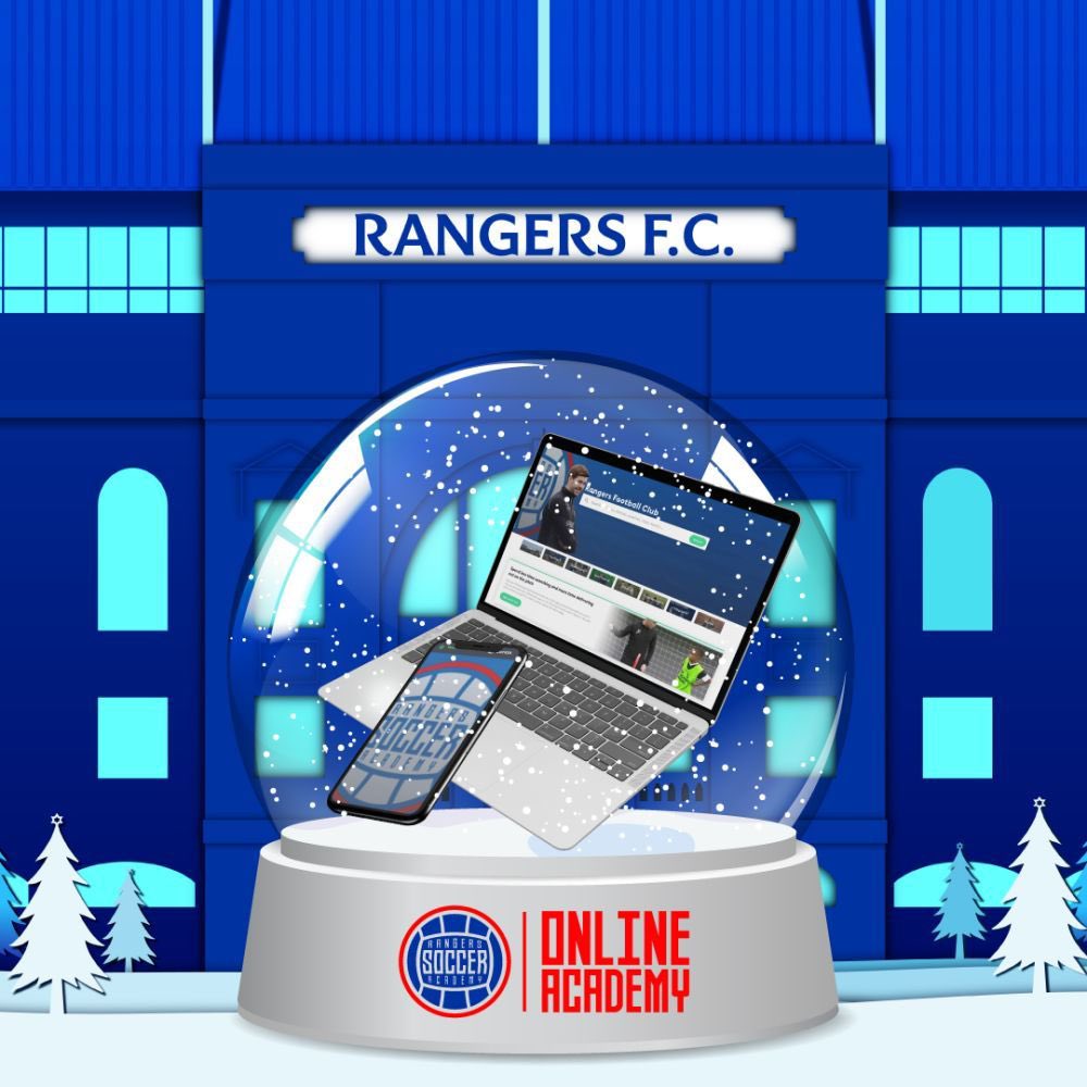 ⚽ Rangers Online Academy is the perfect gift for a youngster this winter to train and learn with Rangers at home.

🎁 Get #ChristmasReady: rangers.co.uk/christmas