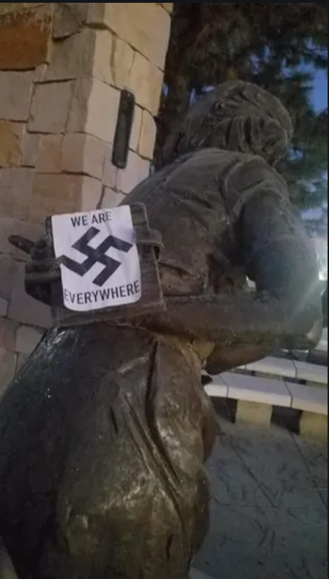 USA: A "progressive" nation where an Anne Frank memorial can be vandalized with swastikas and Emmett Till's memorial can be shot up so many times it has to be replaced with one that's bulletproof. When COVID's gone, the virus of white supremacy will remain. I need to hug my kid.