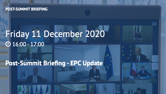 epc_eu's tweet photo. ❗️Register NOW |
Join us tomorrow for our @epc_eu Post-Summit Update.
On the agenda:
📌 outcomes of the many issues on the #EUCO summit agenda. e.g #MFF, #RecoveryPackage, #RuleOfLaw mechanism, #Turkey
📌 state of play of #Brexit
Don't forget to RSVP⬇️
https://t.co/pgmC6MhfRu https://t.co/bGrkAJTHOp