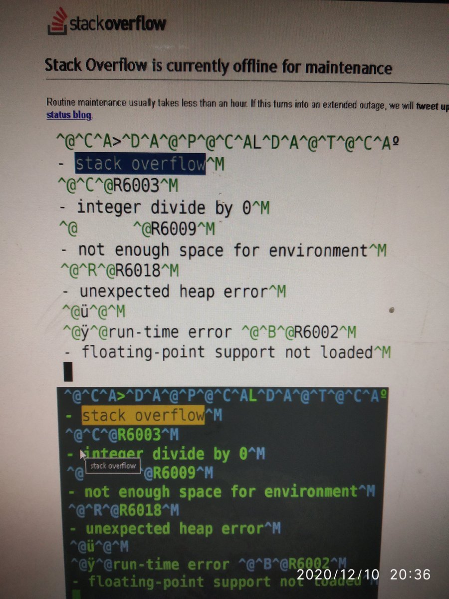 shi2rsingh's tweet image. #Developer nightmare
#StackOverflowDown