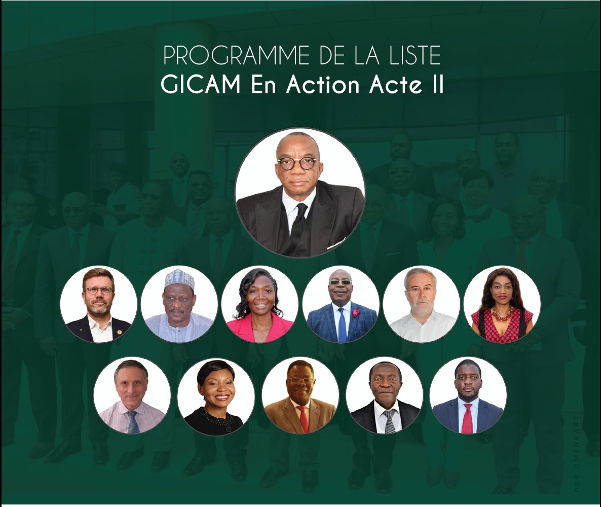 Avec la liste GICAM en Action Acte 2, c'est l'entreprise qui gagne
Merci de nous accorder à nouveau votre confiance pour les 3 années à venir
#GICAMenAction Acte 2