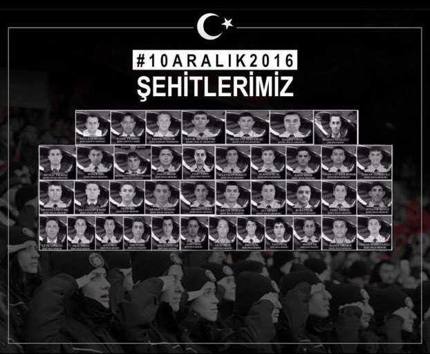 Kahramanlar can verir,
Yurdu yaşatmak için🇹🇷

#10Aralık2016