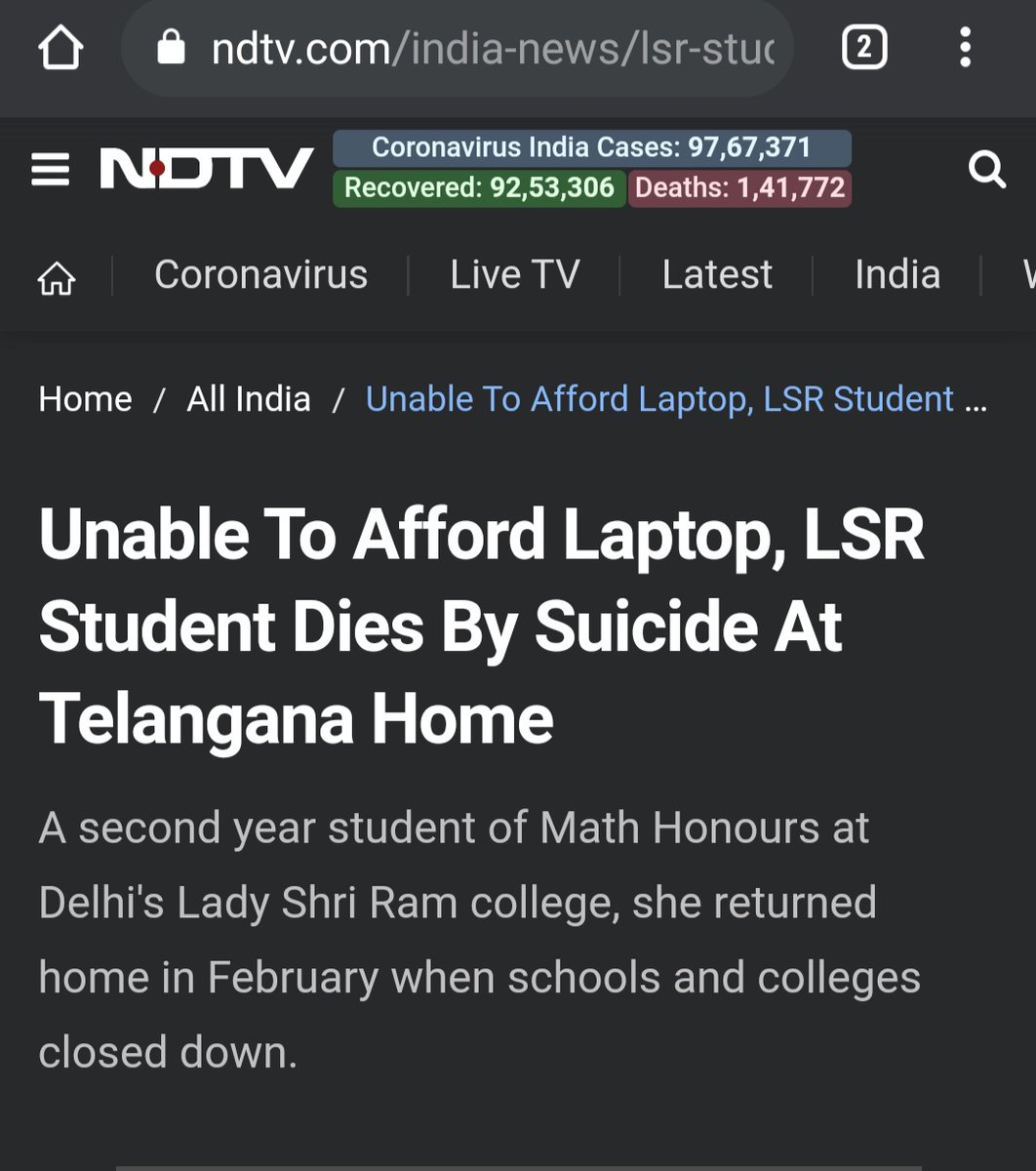chetas_sharma's tweet photo. Very evident that arranging for laptop /pc has put a lot of pressure on students. What about those who won't be able to arrange it? How can they be responsible for the unfortunate circumstances. The examination should be fare for all.
@jmiu_official
 #scraponlineproctoredexam https://t.co/jgv772tcK6