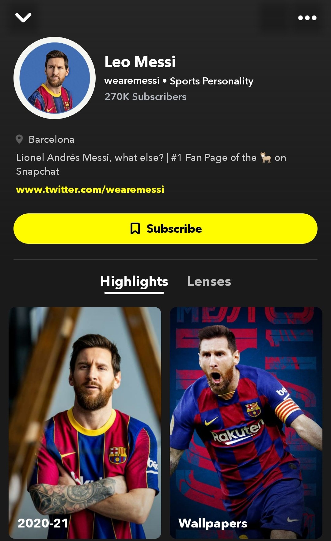 Leo Messi On Twitter Remember To Subscribe To Our Account On Snapchat Https T Co Nrtfnywy0q