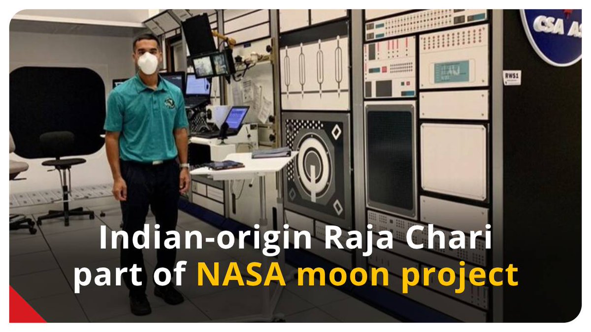 IndiaToday's tweet image. Indian-American Raja Chari among 18 astronauts to be trained for Nasa's Artemis moon landing program

Read here: bit.ly/3n5YbAN

#Nasa #MoonLanding #NASASpaceProgram #NASAMoonProject #Moon #Space #SpaceProgramme #ITCard