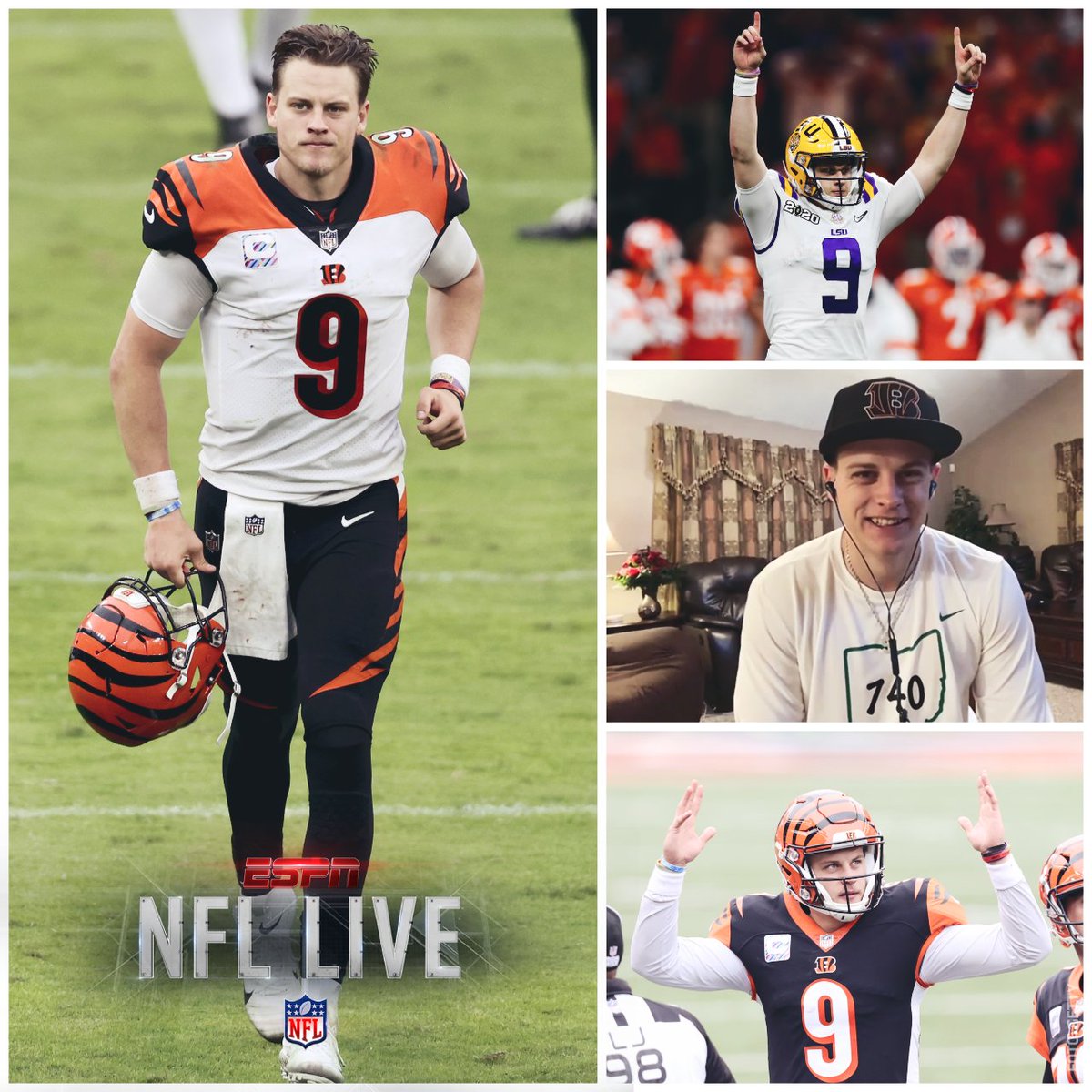 NFLLive_esp's tweet image. 🎉 ¡Feliz cumpleaños, @JoeyB! 🎉

🎂 24 años
😎 Heisman 2019
🏆 Campeón con @LSUfootball
🔥 Primera selección global del #Draft2020  

#NFLxESPN