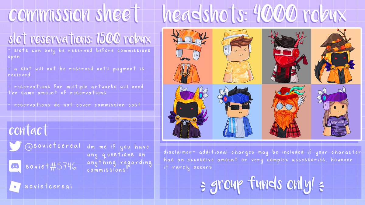 Kaspen Closed 2 2 On Twitter Hi All Commissions Are Officially Open With 4 Slots Available Dm Me For Inquiries Roblox Robloxdev Robloxgfx Robloxart Https T Co Ac1vqr6lsc - twitter roblox commissions twitter Kaspen Closed 2 2 On Twitter Hi All Commissions Are Officially Open With 4 Slots Available Dm Me For Inquiries Roblox Robloxdev Robloxgfx Robloxart Https T Co Ac1vqr6lsc - roblox commissions twitter
