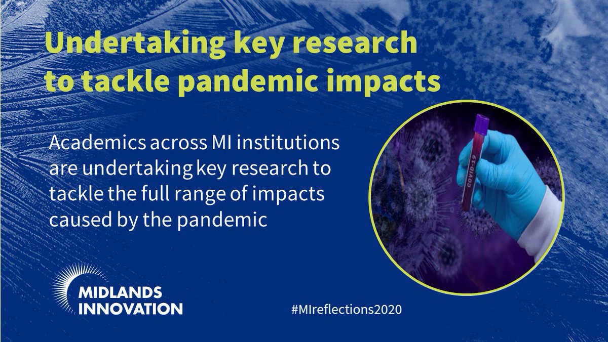 InnovationMids's tweet photo. #Day10 #MIreflections; Academics @AstonUniversity @unibirmingham @CranfieldUni @KeeleUniversity @uniofleicester @lborouniversity @UniofNottingham @warwickuni are undertaking research to support #COVID pandemic efforts: https://t.co/HWgShRtOMG https://t.co/yWVO4PaUSE