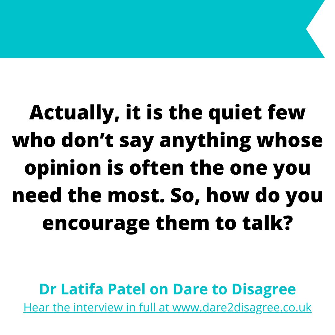 You can listen to the full interview with Latifa and how she is using disagreement as a tool to make the NHS more inclusive in the brand new episode of Dare to Disagree at dare2disagree.co.uk. #podcast #NHS #community #DiversityandInclusion