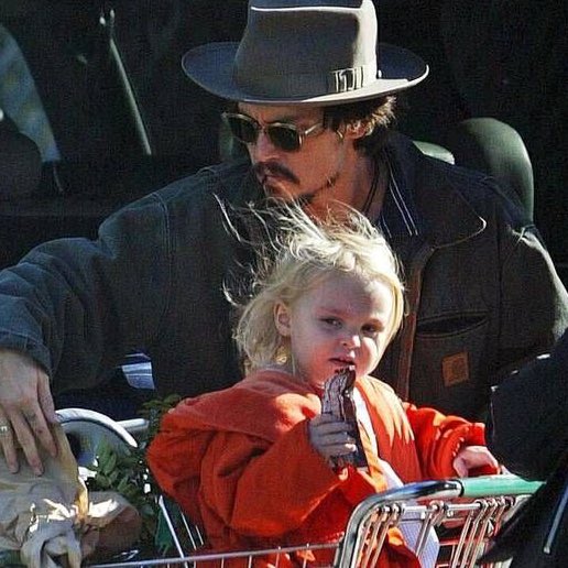 johnny depp with his kids, a thread;