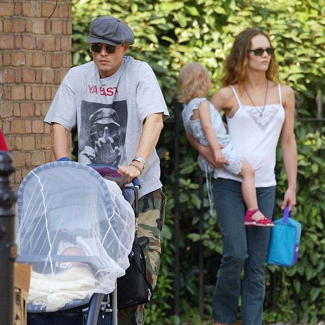 johnny depp with his kids, a thread;