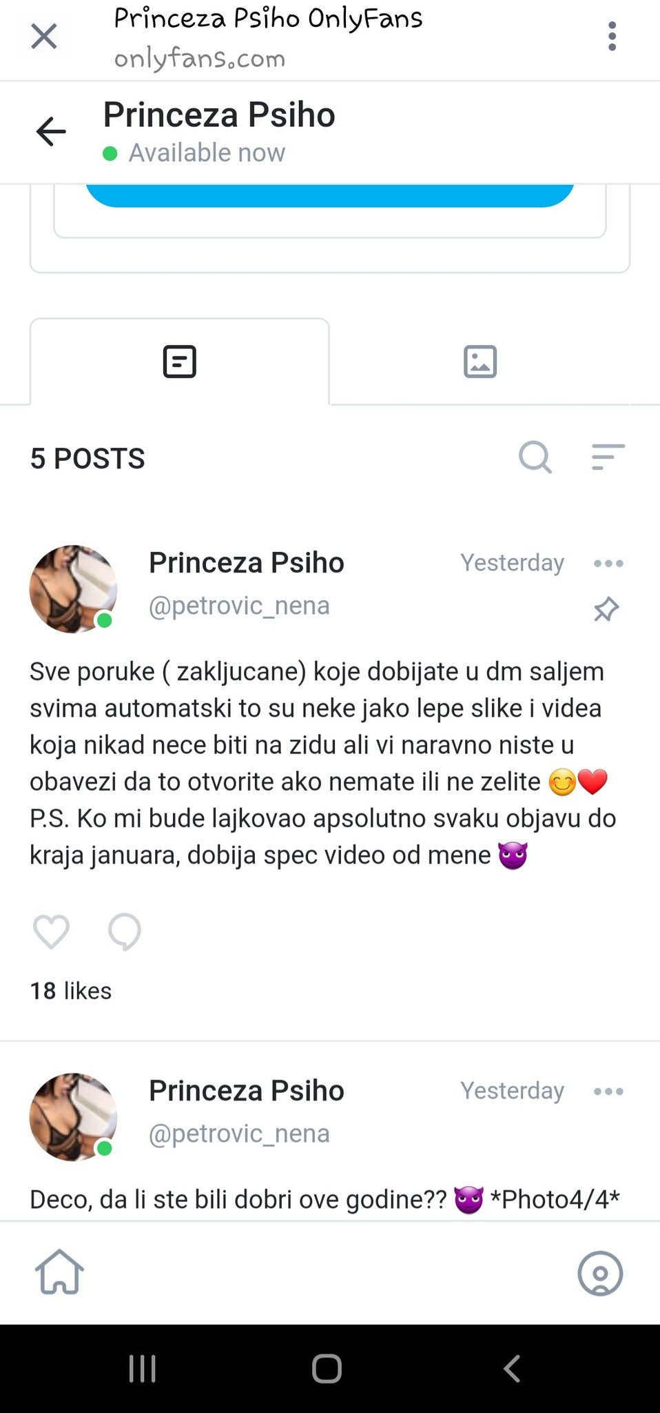 Razmažena Šuša on X: Sa ovim se samo jos vise srozala da mi je znat koja  budala tebi zeli placat 20 dolara da te gleda golu. PrincezaPsiho  caosvima t.coIXLGEZFzBv  X