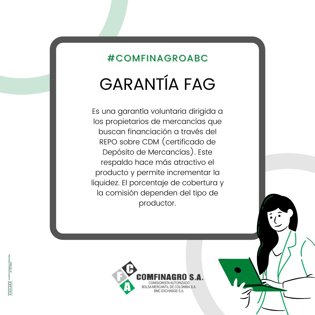 La garantía FAG es una herramienta que por sus tasas y cobertura puede beneficiar principalmente a los pequeños y medianos productores, así como a mujeres rurales y a población desplazada.🧑‍🌾 ¿Ya conocías este tipo de garantía? #ComfinagroABC #ComisionistaDigital