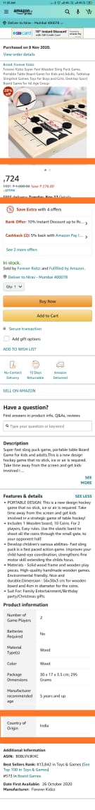 Nirav_Malde's tweet photo. @amazonIN @jagograhakjago @PMOIndia  Amazon is selling china product by showing details as made in India on website. Also they charged more than MRP of product. MRP is only Rs. 420 and charged Rs. 724. Further no support from customer care...😡 https://t.co/gvBrFwFKHL
