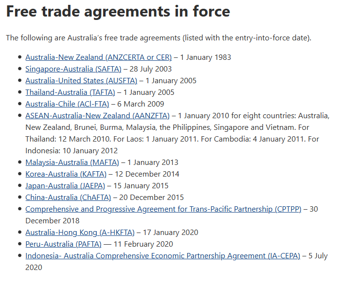 But it gets worse. So much worse.Australia may not have a trade agreement with the EU. But it has a tonne of trade agreements with other countries, including Japan, China and the USA.It's not even a sub-par metaphor.