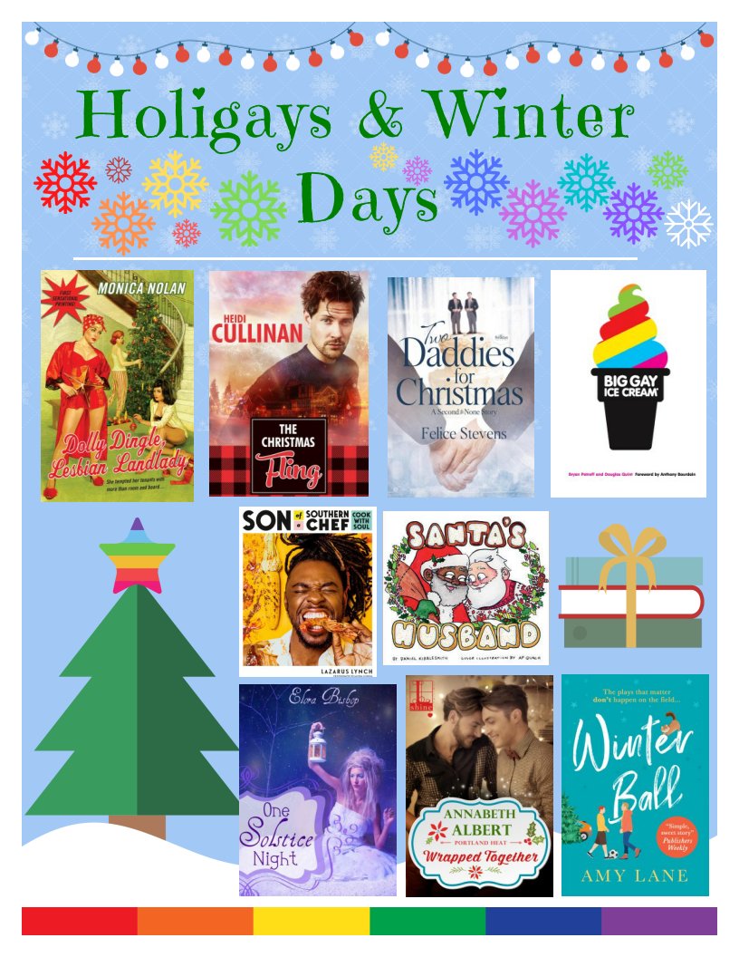 SpringBranchLib's tweet photo. Sleigh what??? HCPL has a new LGBTQ+ Holiday collection on Overdrive available with your HCPL library card to celebrate your Winter days! Yule not be sorry you read any of these holiday and winter themed books.
https://t.co/scXmQwR4rc
#springbranchlibrary #hcplreads https://t.co/lLhkaa9dYn