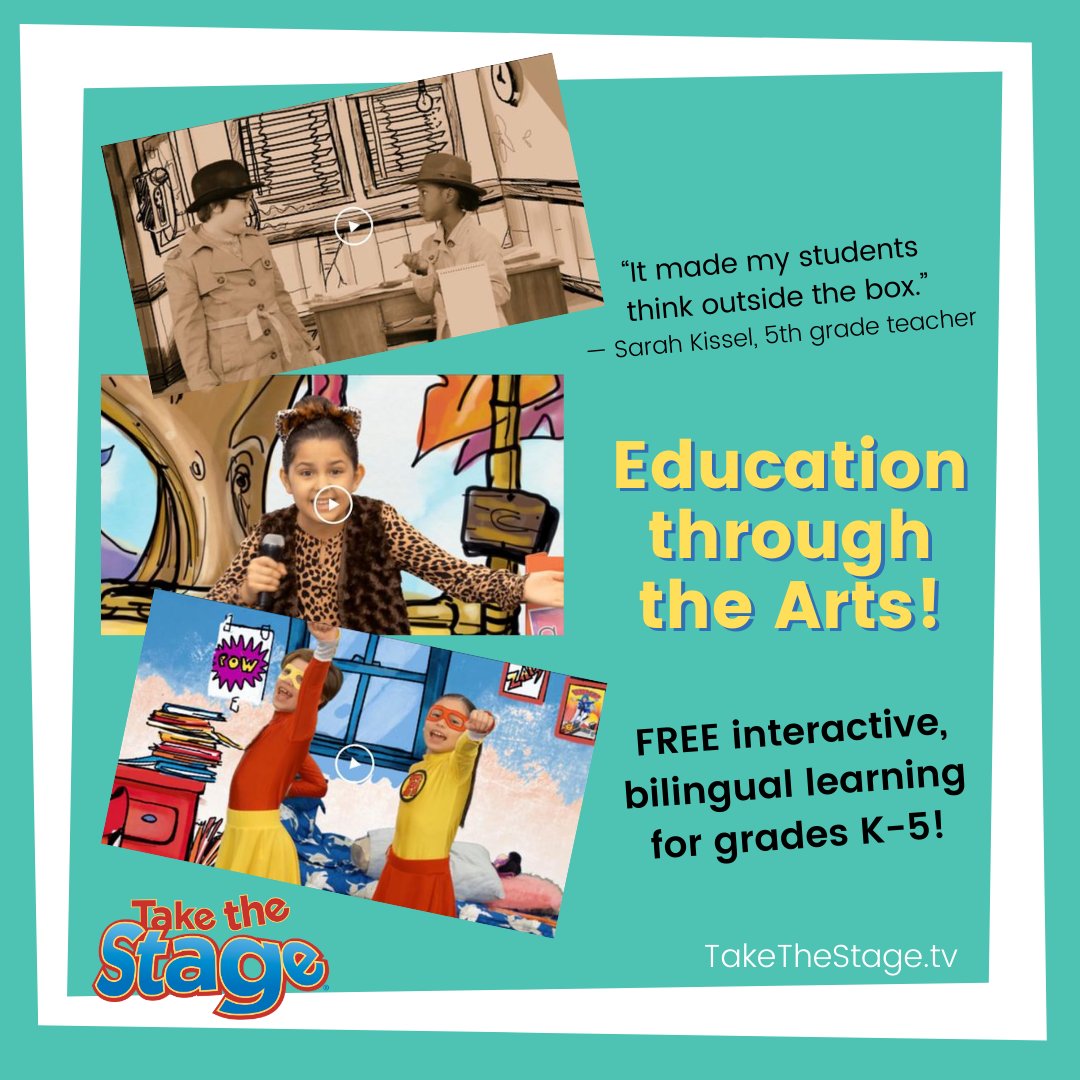 TaketheStageTV's tweet photo. If you need some fun activities to entertain the little ones in your life over the holidays, we got you! Share Take the Stage's free, interactive, entertaining, educational videos with the young minds you know! https://t.co/dTKAhR0Ebi