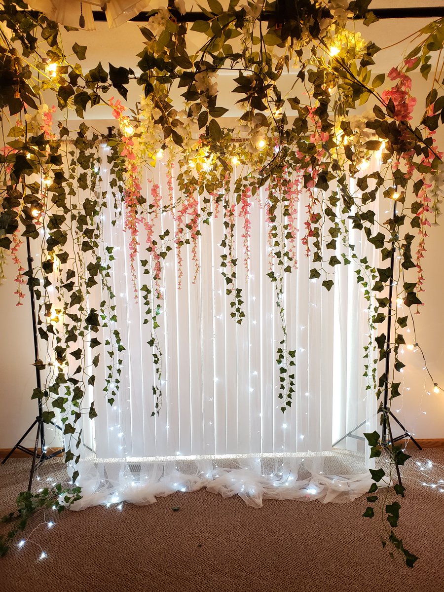 These are other sets I've done in the SAME space.My sets work within 7ft backdrop and as much floor space as I could clear at this time!