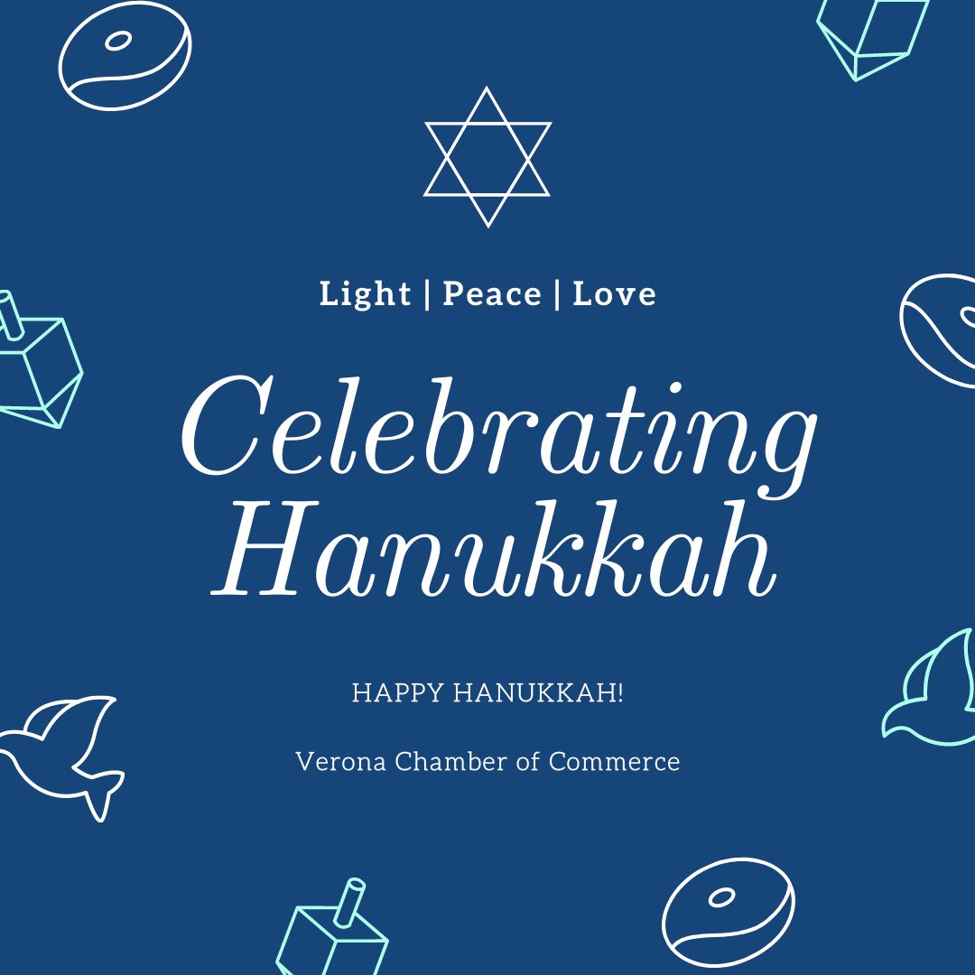 Happy Hanukkah! <a href="/VeronaTownship/">Township of Verona</a> <a href="/CGChamberComm/">Cedar Grove Chamber</a> <a href="/VeronaPolice/">Verona Police Dept</a> @VeronaNJLibrary <a href="/NorthNJChamber/">North Jersey Chamber</a>