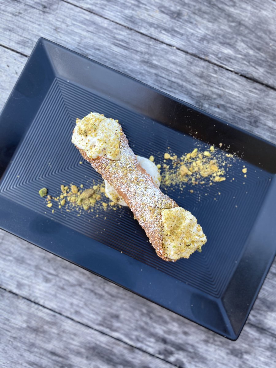 Plated perfection, if we do say so ourselves. Reminder that the Osteria is open for outdoor dining and takeout Thursday and Friday, 4-8pm, Saturday 12-8pm, and Sunday 10:30am-2:30pm. bit.ly/2W6GFkp 
#canoli #domenicowinery #domenicoosteria #wineandfood #eatlocal
