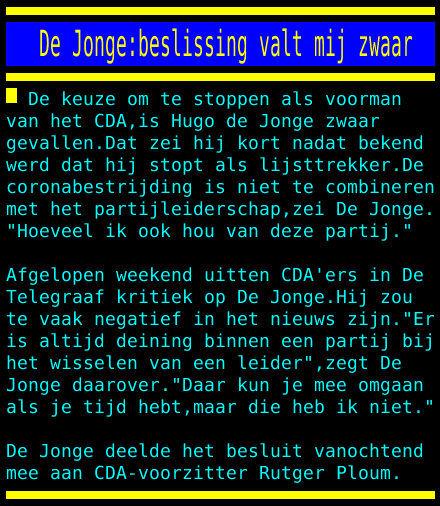 CDA leiderschap