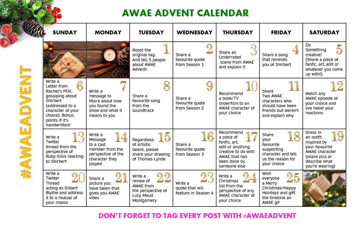 10th of december   #AWAEadvent i’m going to rogue and recommending bway shows to awae characters in the thread below   #renewannewithane